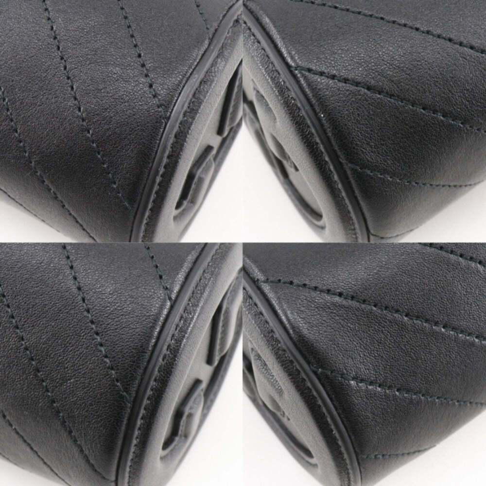 GUCCI Authentic Black Leather Shoulder Bag - Picture 4 of 16
